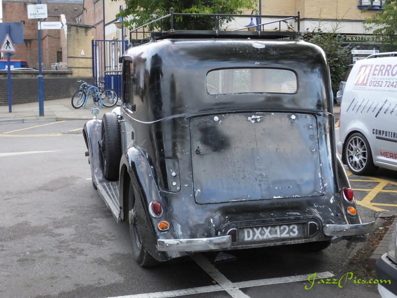 The rear view of a splendid original vintage Rolls Royce splendid-unrestored-rolls-royce-rear.jpg